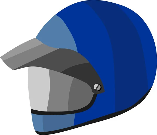 Blauer Helm Sicherheitsvektor — Stockvektor
