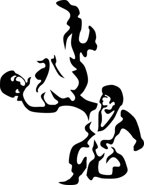 Kempo Japanese Martial Art Vector — Stock Vector