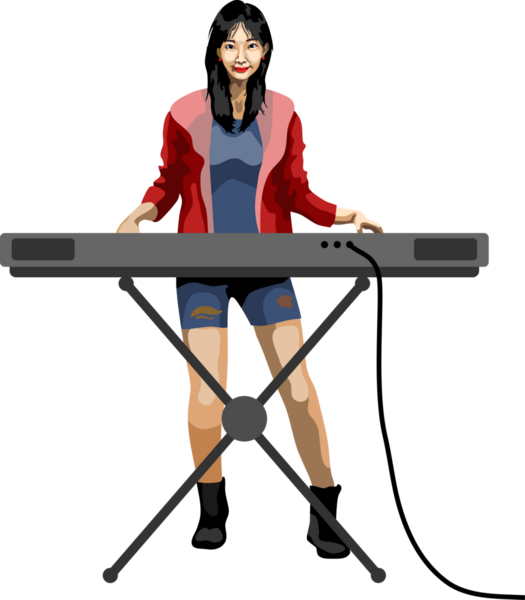 Klavye çalan klavyeci Müzik Aracı