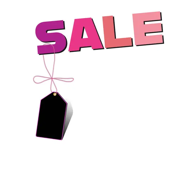Black Friday Sale Price Tag Vector Illustration — Stock Vector
