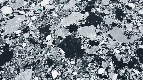 Perez Burnu. Antarktika 'daki deniz manzarası. Güney Kutbu.