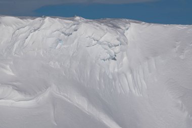 Sonsuz kar. Antarktika 'da kar. Kış karlı arka plan. Doku. Kar yağışı.
