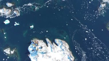 Akademik Vernadsky İstasyonu. Antarktika 'daki Vernadsky araştırma üssü. Galindez Adası