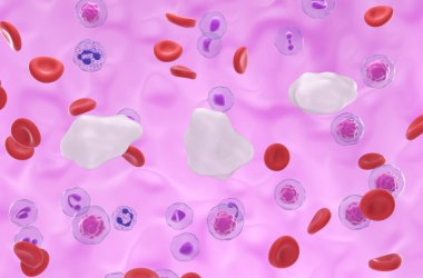 Kanda düşük seviyede glikoz - izometrik görünüm 3d illüstrasyon