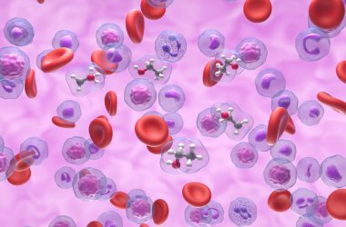 Etanol (etil alkol) molekülleri - izometrik görünüm 3d illüstrasyon