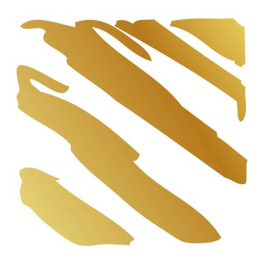 Basit el çizimi vektörü altın veya altın kare çerçeve karalama