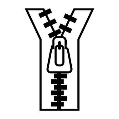 Basit vektör simgesi, fermuar