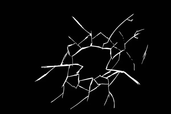 Abstrakt Spricka Glas Bakgrund Enkel Vektor Hand Rita Skiss — Stock vektor