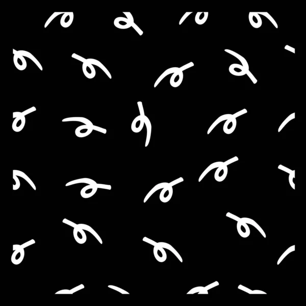 Проста Спіральна Форма Безшовного Чорно Білого Фону Векторний Каракулевий Малюнок — стоковий вектор