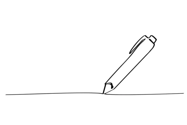 Kugelschreiber Einzeiler 01A — Stockvektor
