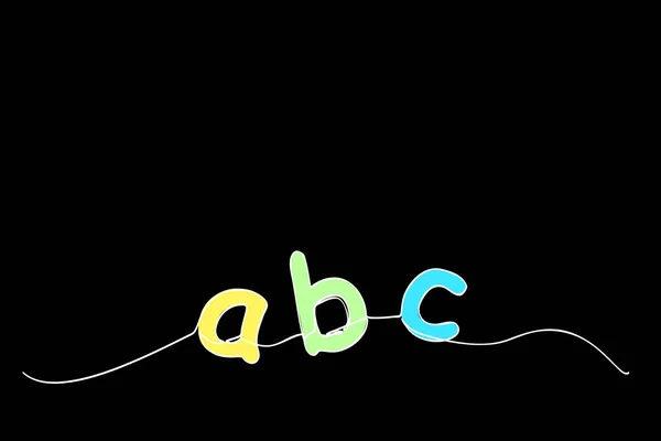 Croquis Vectoriel Alphabet Minuscule Ligne Simple Pour Élément Conception — Image vectorielle