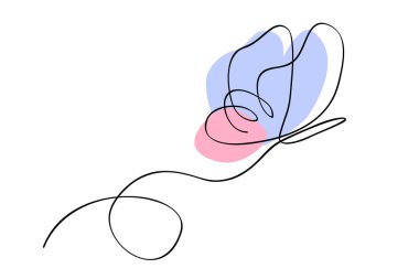 basit bir tek ya da sürekli bir kelebek vektörü 