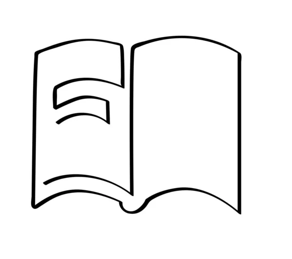 Einfaches Vektor Skizzenbuch Einzeilige Grafik Kontinuierlich — Stockvektor