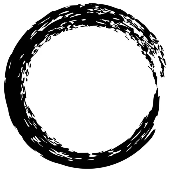 Cadre Simple Vectoriel Partir Crayon Noir Fond Blanc — Image vectorielle