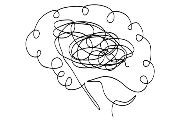Mozek Žárovka 06A — Stockový vektor