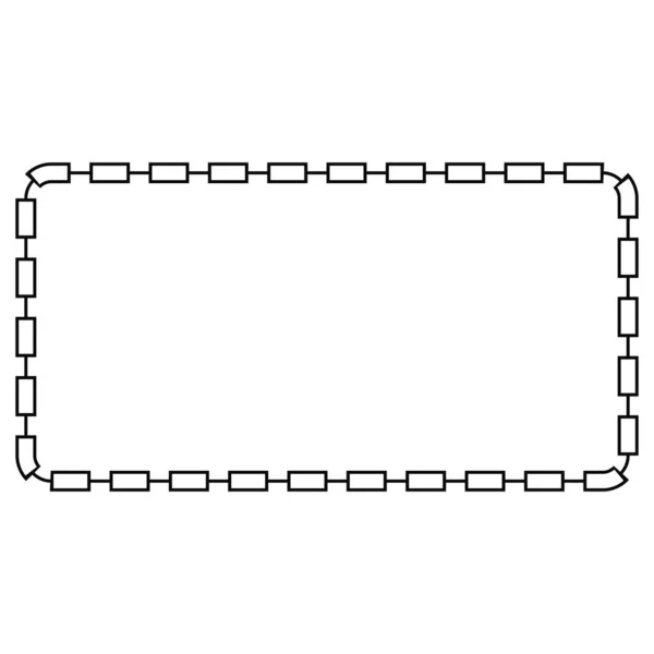 Vector Black Rectangle Frame Für Zertifikat Plakat Fat Cai Imlek — Stockvektor