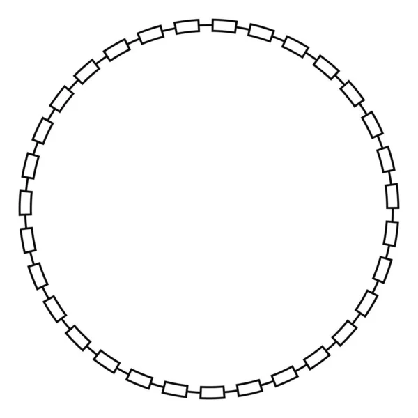 Vector Black Circle Frame Voor Certificaat Placard Fat Cai Imlek — Stockvector