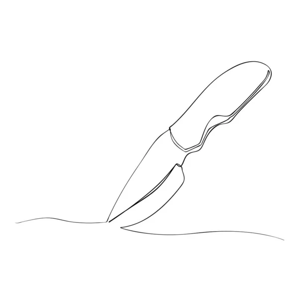 Bıçak Avcılık Satır Sanat 01A — Stok Vektör