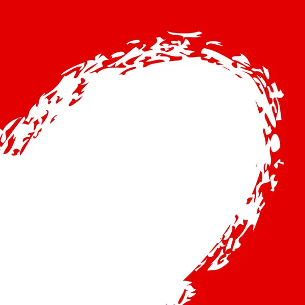 简朴的背景草图矢量蜡笔画红白相间 适于印度尼西亚独立庆祝会 — 图库矢量图片