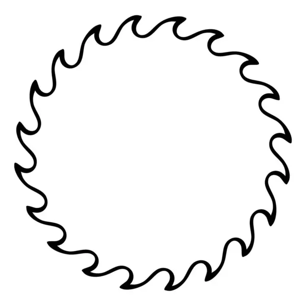 Bordure Florale Cercle 03A — Image vectorielle