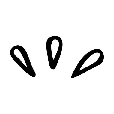 Basit vektör çizimi, beyaz üzerine izole edilmiş güneş patlaması. 