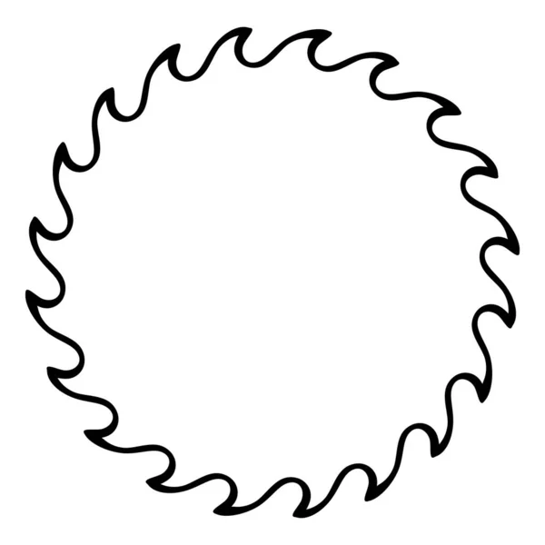 Blomstergräns Circle 03A — Stock vektor