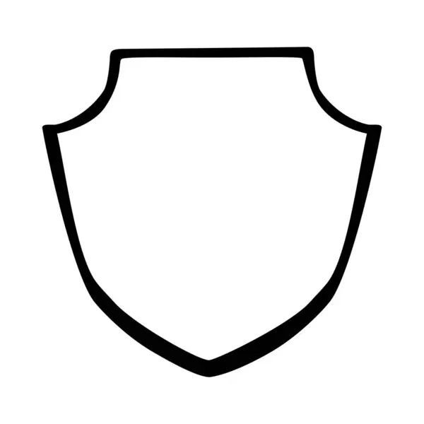 Dessin Main Vectoriel Simple Croquis Badge — Image vectorielle