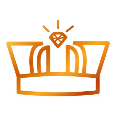 Altın kaplama basit vektör, beyaz üzerinde izole