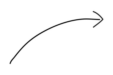 ok, basit vektör el çizim karalaması