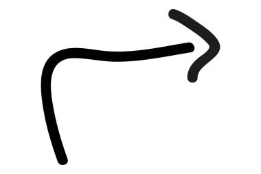 ok, basit vektör el çizim karalaması