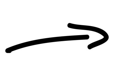 ok, basit vektör el çizim karalaması