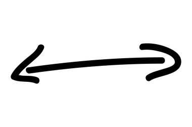 ok, basit vektör el çizim karalaması