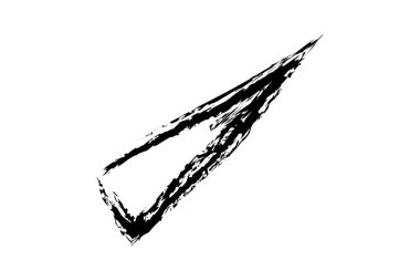 Pastel oklar, siyah basit el karalama çizimi.