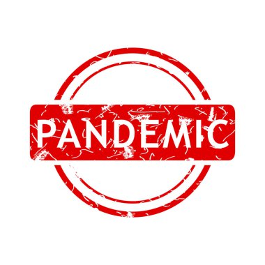 Salgın, basit vektör pas kirli kırmızı daire vektör kauçuk damga etkisi