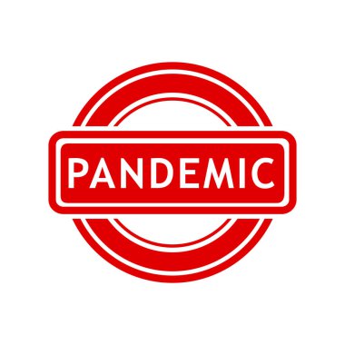 Salgın, basit vektör kırmızı basit daire vektör kauçuk damga etkisi