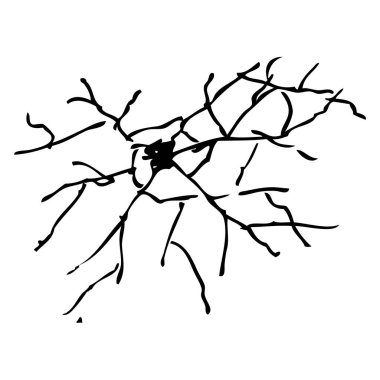 taş, basit vektör el çizim karalama, beyaz üzerine izole