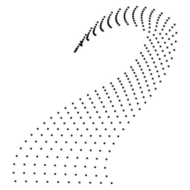 Yarım ton, basit vektör siyah nokta dalgası Yarım ton, beyaz üzerinde izole