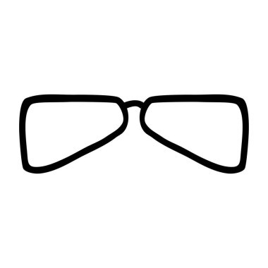 Gözlük, vektör el karalama