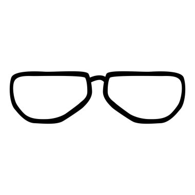 Gözlük, vektör el karalama