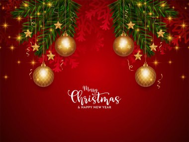 Mutlu Noeller festival kırmızı renk parlayan arkaplan tasarım vektörü