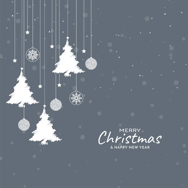 Boldog Karácsonyt Fesztivál Gyönyörű Üdvözlőlap Háttér Tervezés Vektor — Stock Vector