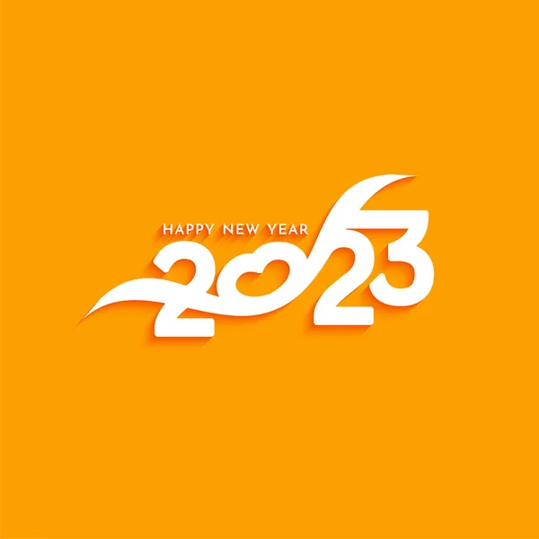 Happy New Year 2023 Stylish Text Design Background Design Vector — 스톡 벡터
