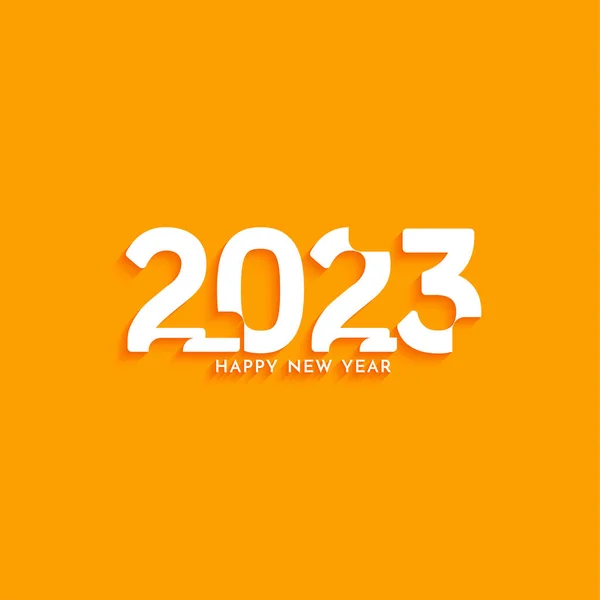 Frohes Neues Jahr 2023 Elegant Modernen Hintergrund Design Vektor — Stockvektor