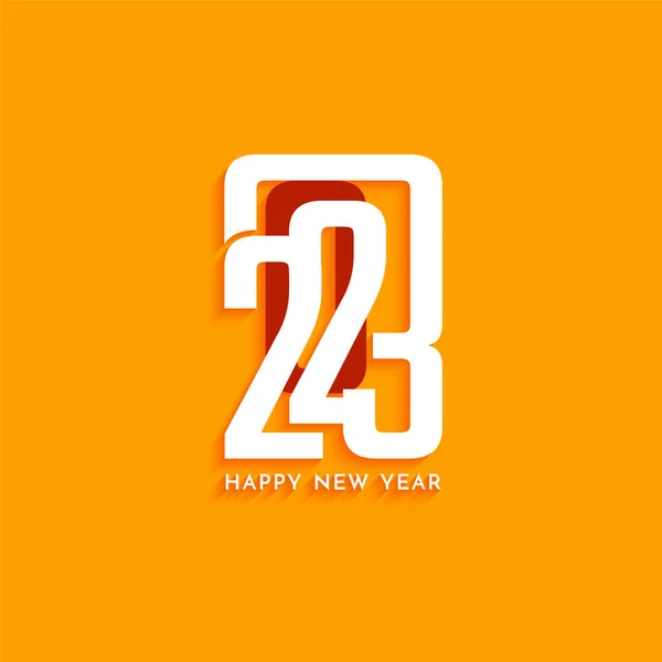 Šťastný Nový Rok 2023 Elegantní Moderní Pozadí Design Vektor — Stockový vektor