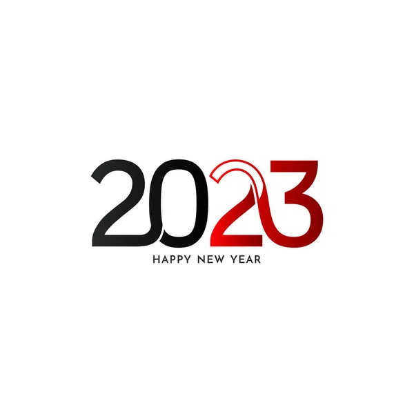 Šťastný Nový Rok 2023 Elegantní Stylový Text Design Pozadí Vektor — Stockový vektor
