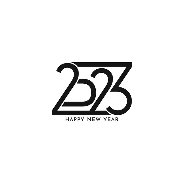 新年快乐2023优雅时尚的文字设计背景图 — 图库矢量图片