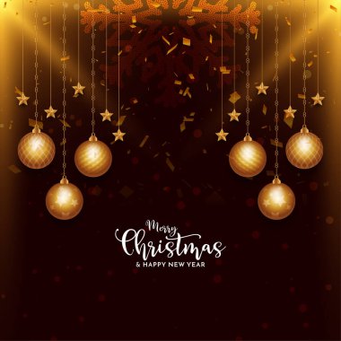 Mutlu Noeller, parlak kahverengi dekoratif arkaplan tasarım vektörü