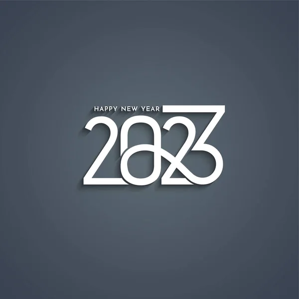 新春2023创意文字设计的背景矢量 — 图库矢量图片