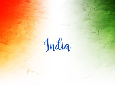 Modern Indian flag theme Republic day watercolor texture elegant background vector