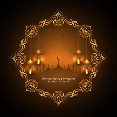 Ramazan Kareem kültür İslam festivali arka plan vektörünü karşıladı